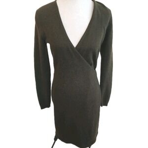 Ralph Lauren Black Label   Women's M wool Cashmere Angora Silk Wrap Dress